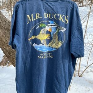 Vintage 2000 M.R. Ducks T-Shirt Men’s XL Navy Blue Duck Hunting OC Maryland